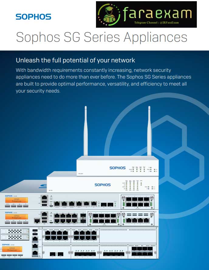 sophos sg series appliances
