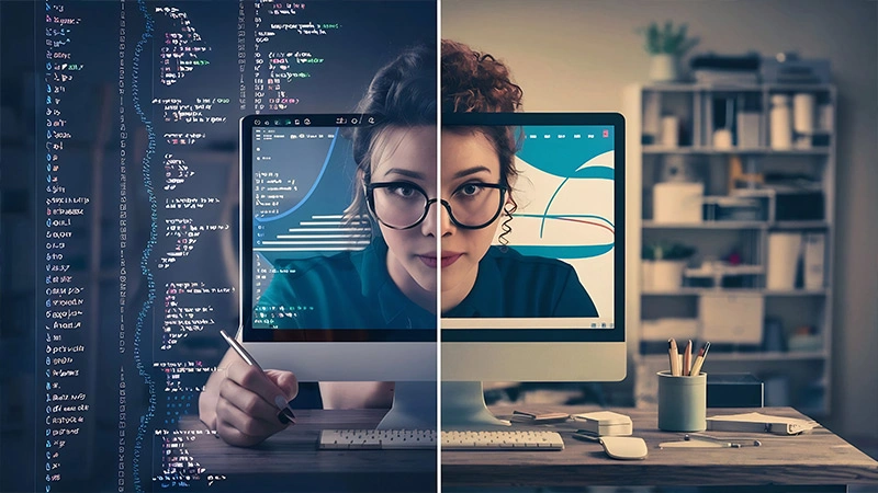 تفاوت برنامه نویسی بک اند و فرانت اند